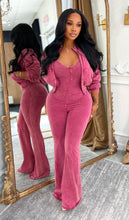 Load image into Gallery viewer, 2pc Jumpsuit &amp; Cardigan