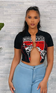 Motorcycle Black Top