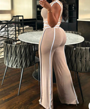 Load image into Gallery viewer, Tan Striped Pant Set