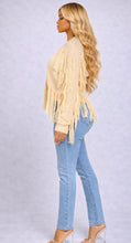 Load image into Gallery viewer, Cream Fringe Cardigan