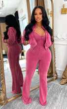 Load image into Gallery viewer, 2pc Jumpsuit &amp; Cardigan