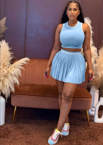 Blue Skort Set