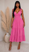 Load image into Gallery viewer, Pink Linen Dress