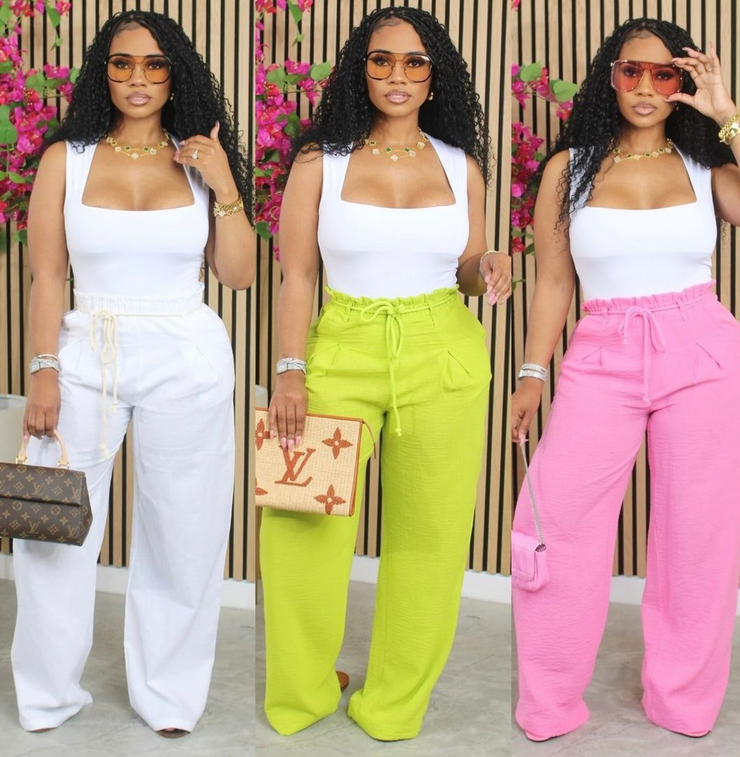 White Linen Pants