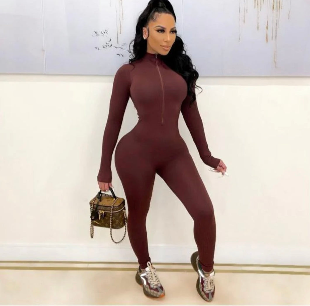 Brown Jumpsuit