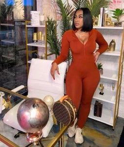 Rust Jumpsuit