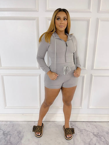 Terry Cloth Grey Set