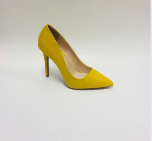 Yellow Suede Heel