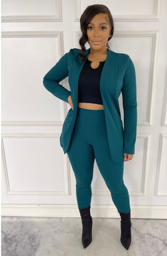 Teal Business Suit